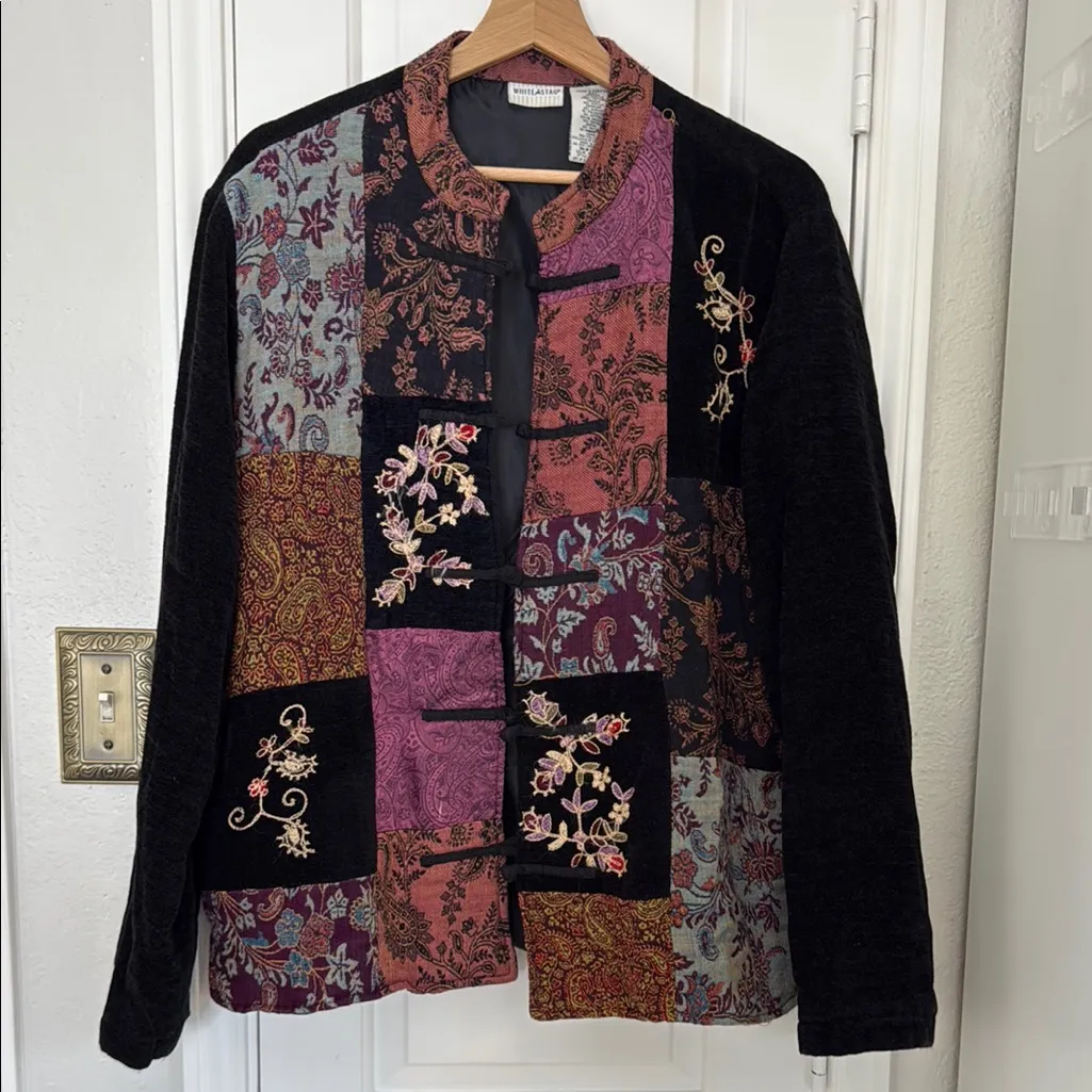 Vintage Y2K bohemian patchwork whimsigoth jacket - Image 2