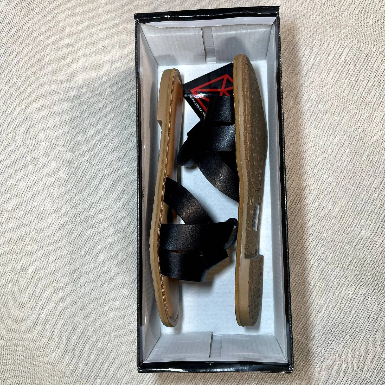 Rock & Candy by Zigi | NIB Black Faux Leather Analysa Sandals | Size 7 - Image 10