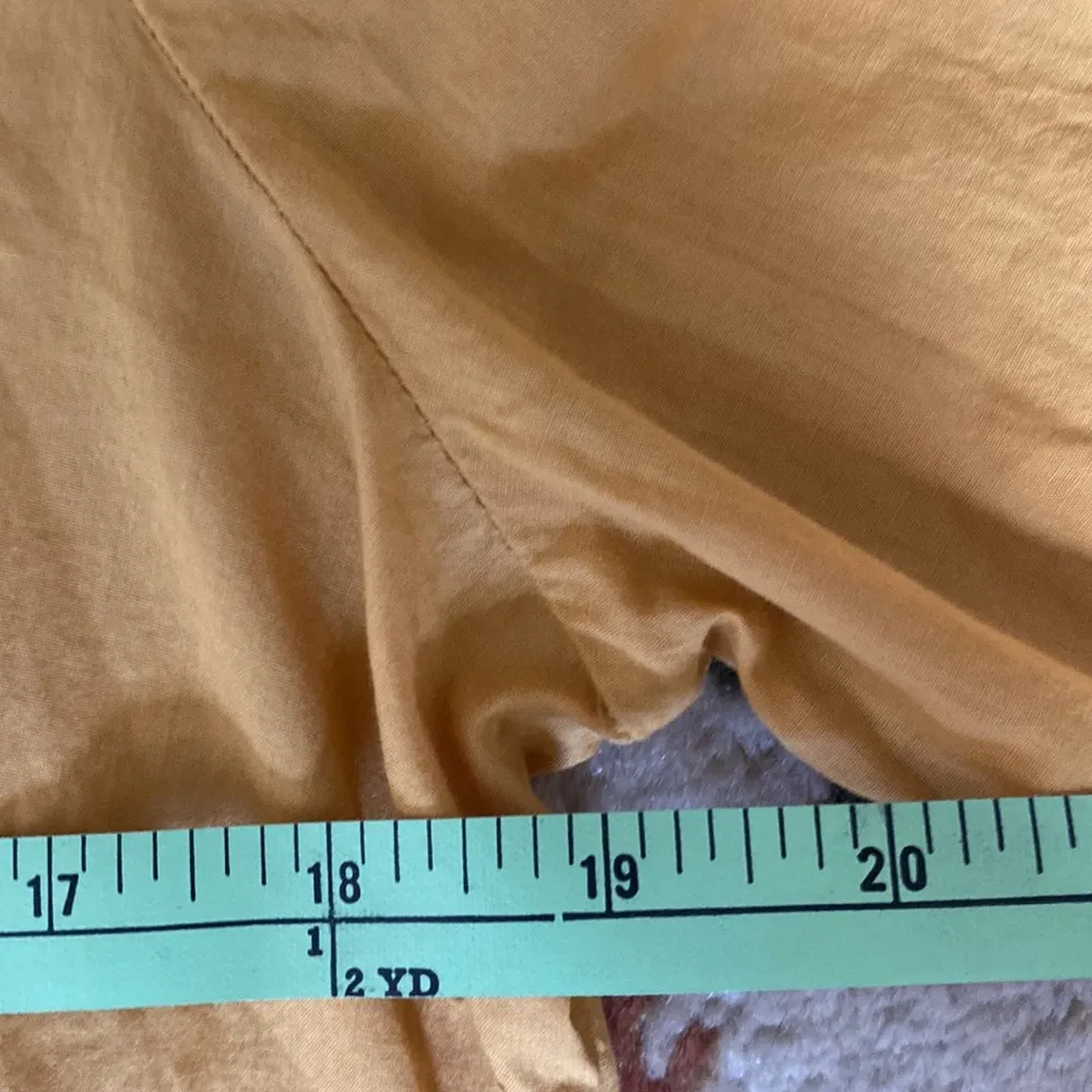 Elle Mustard Embroidered Top M - Image 7