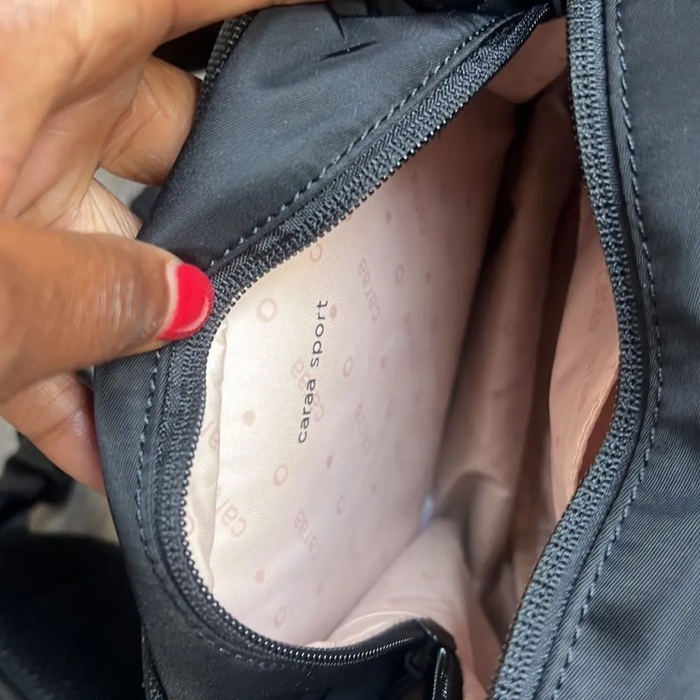 NEW Caraa nylon sling belt bag Black - Image 5