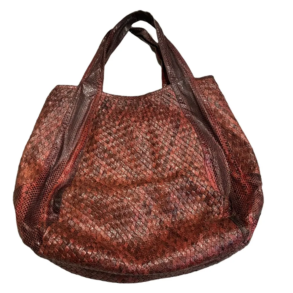 Beirn Jenna Woven Watersnake Tote - Image 5