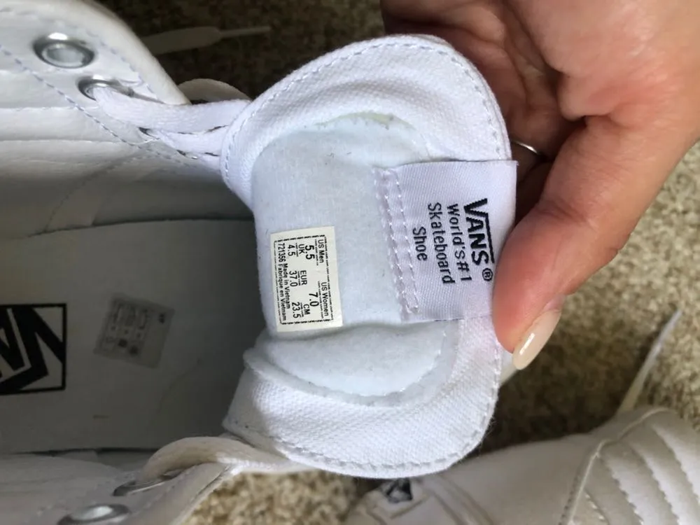 Vans White High Tops - Image 9