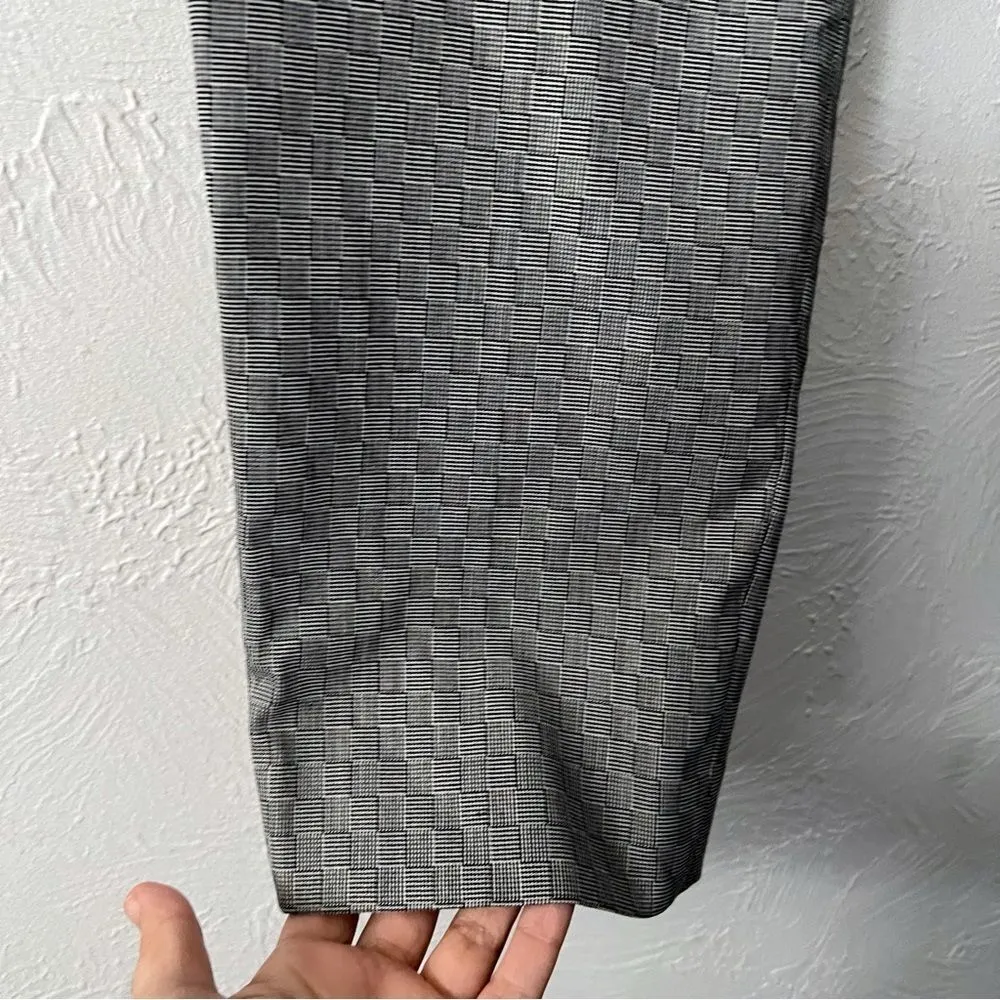 Theory Tailored Slim Cropped Trousers Pants Size 10 Gray - Image 6