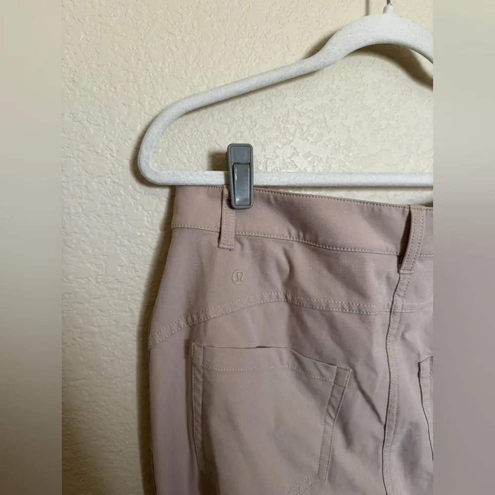 Lululemon City Sleek 5 Pocket 7/8 Pant Sz 10 Warpstreme Stretchy In‎ Trench Tan - Image 6