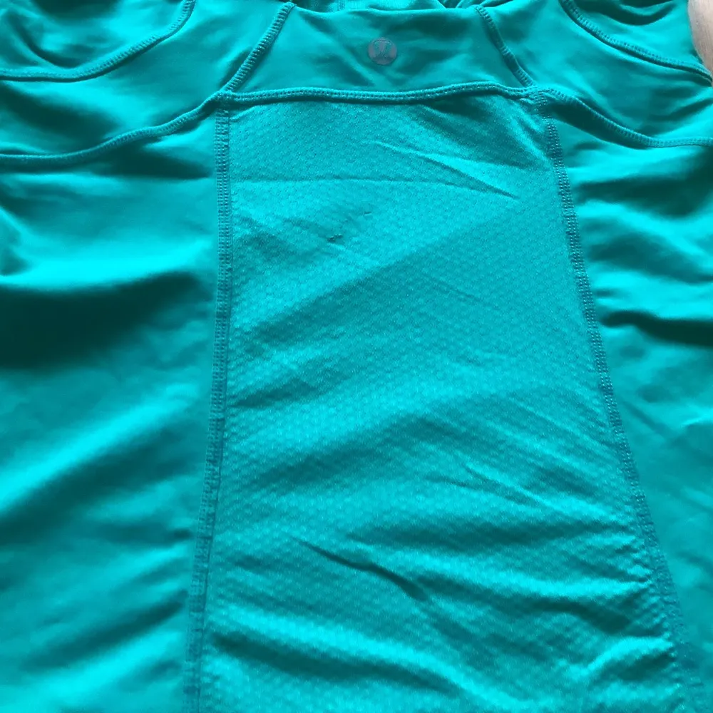 Lululemon push ur limits teal green tank top yoga running athletic tank size 6 - Image 5