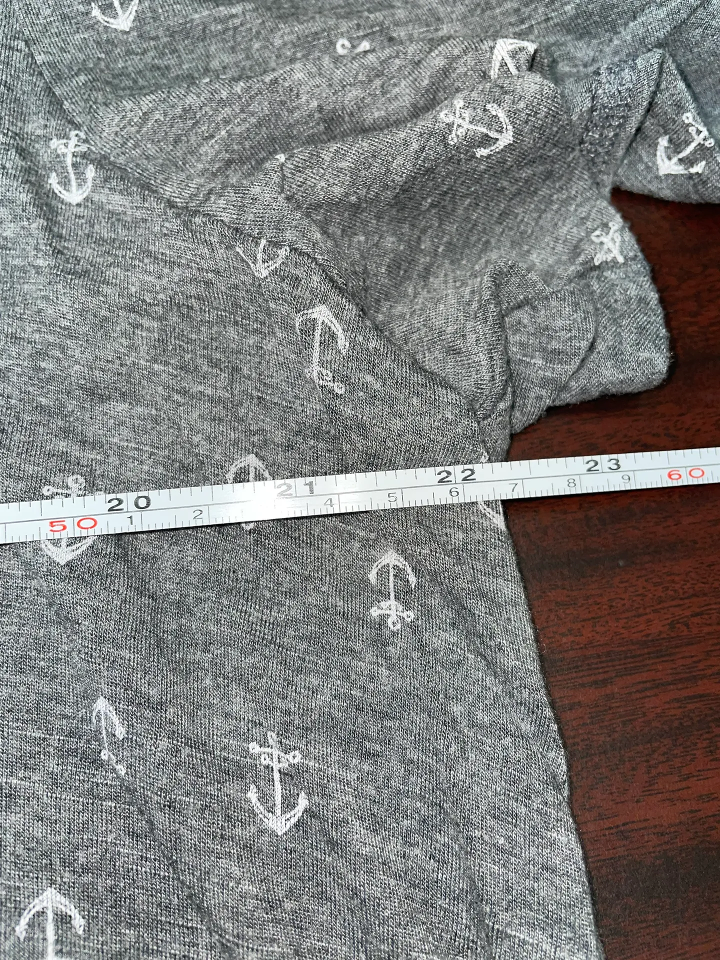 Maurices Short Sleeve Grey Anchor Tee Shirt Plus Size 2 - Image 4