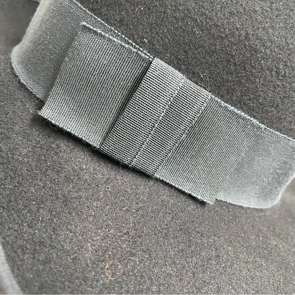 Vintage  Safari & Travel Clothing Co. Hat 100% Wool Bow Black - Image 8