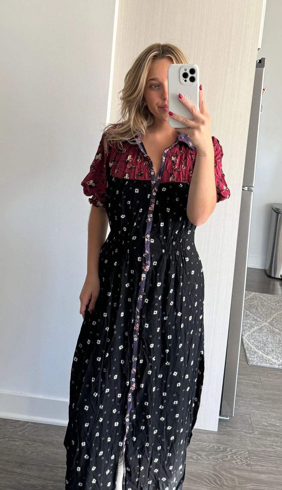 Nora Printed Maxi Dress - Image 5