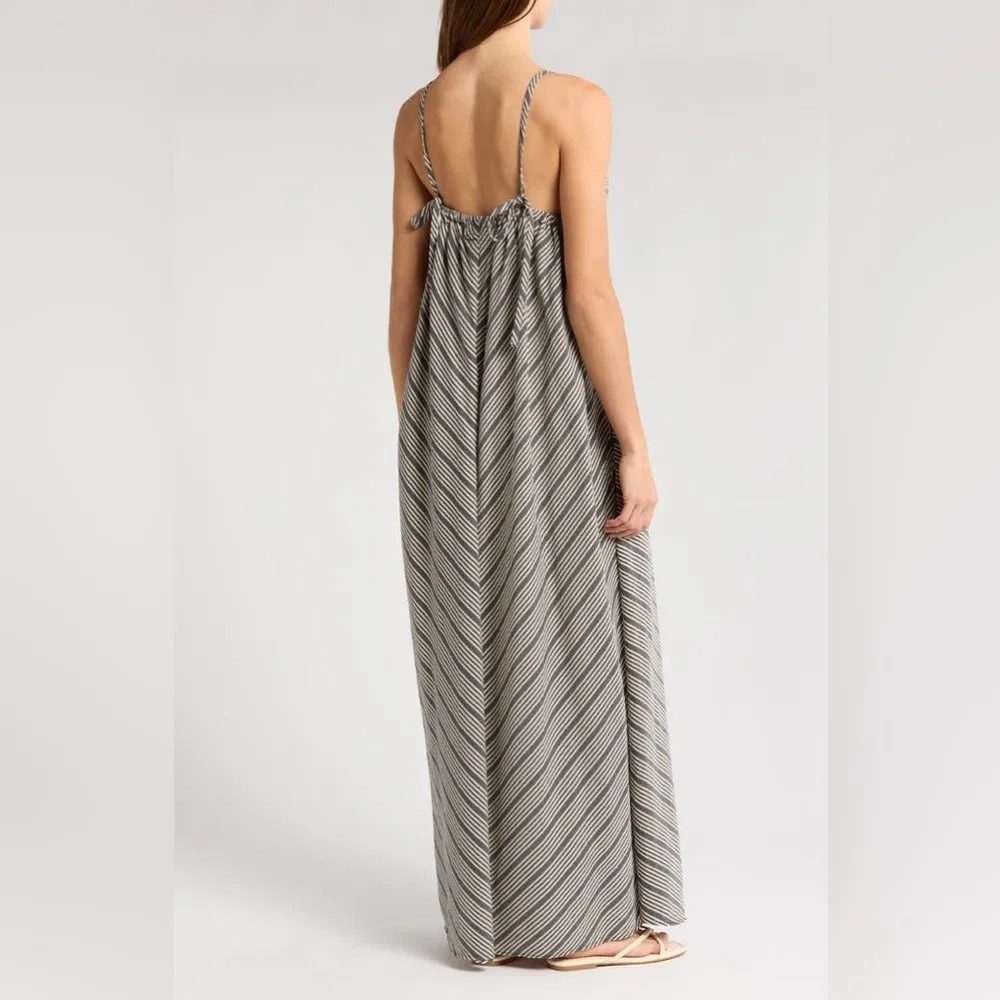 MOTHER Go With The Flow Maxi Dress Gray - Image 2