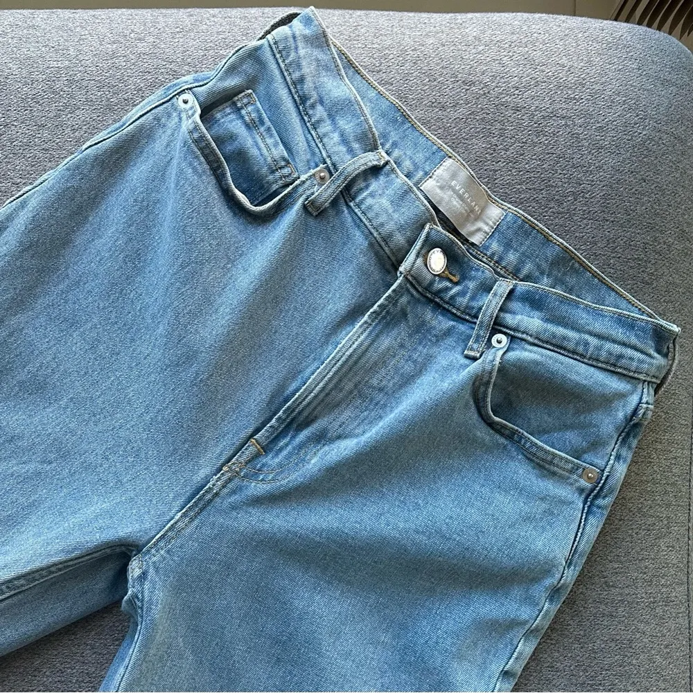 Everlane The Original Cheeky Cotton High Rise Skinny Light Wash Jeans Size 27 - Image 5