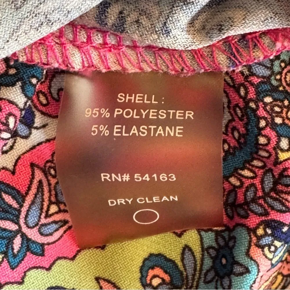 Tommy Hilfiger Paisley Colorful Sheath Midi Dress 16 - Image 9