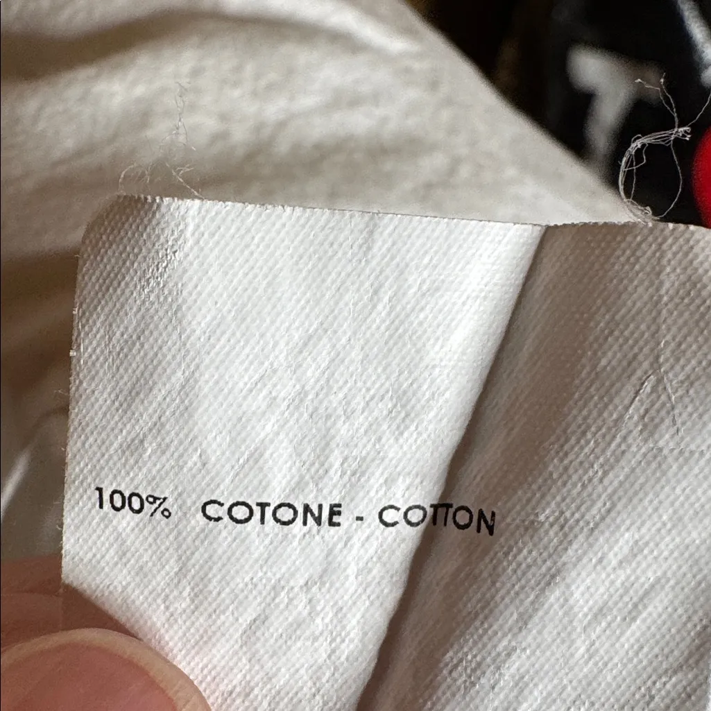 Conbipel White Eyelet Sleeveless Cotton Mini Dress Size Large (42) - Image 5