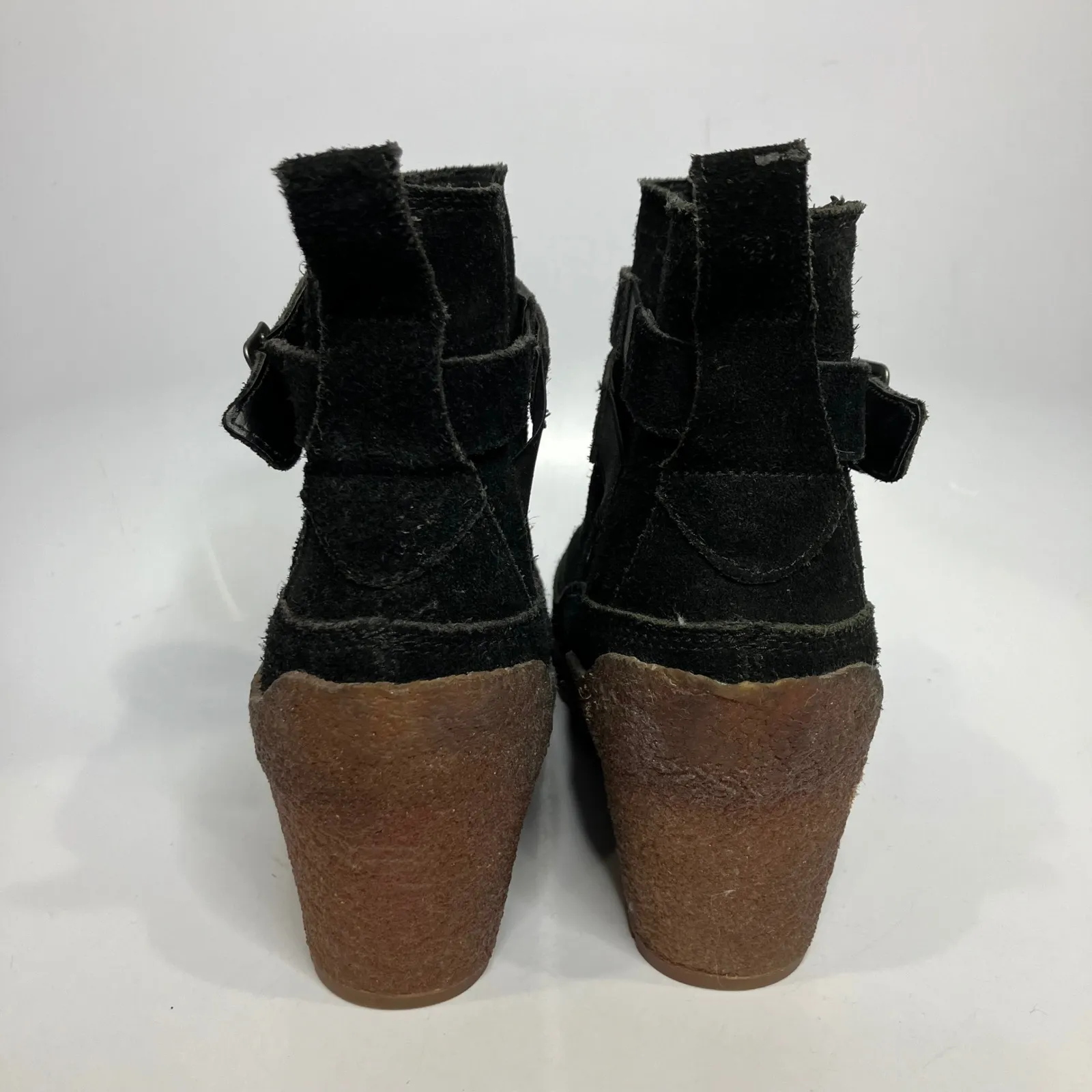 Merrell Tremblant wedge booties black suede women's size 10 casual trendy preppy - Image 9