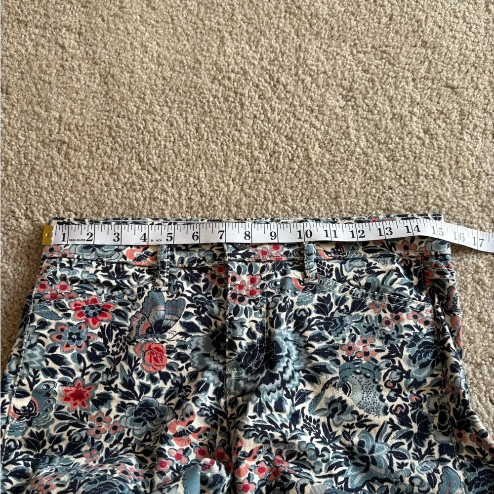 Tory Burch Blue Lake Emmy Skinny Jeans Ankle Length Butterfly Size 30 - Image 12