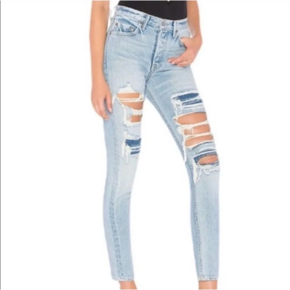 πHPπ GRLFRND x Revolve Karolina High-Rise E Street Distressed Skinny Jean - 27 - Image 5