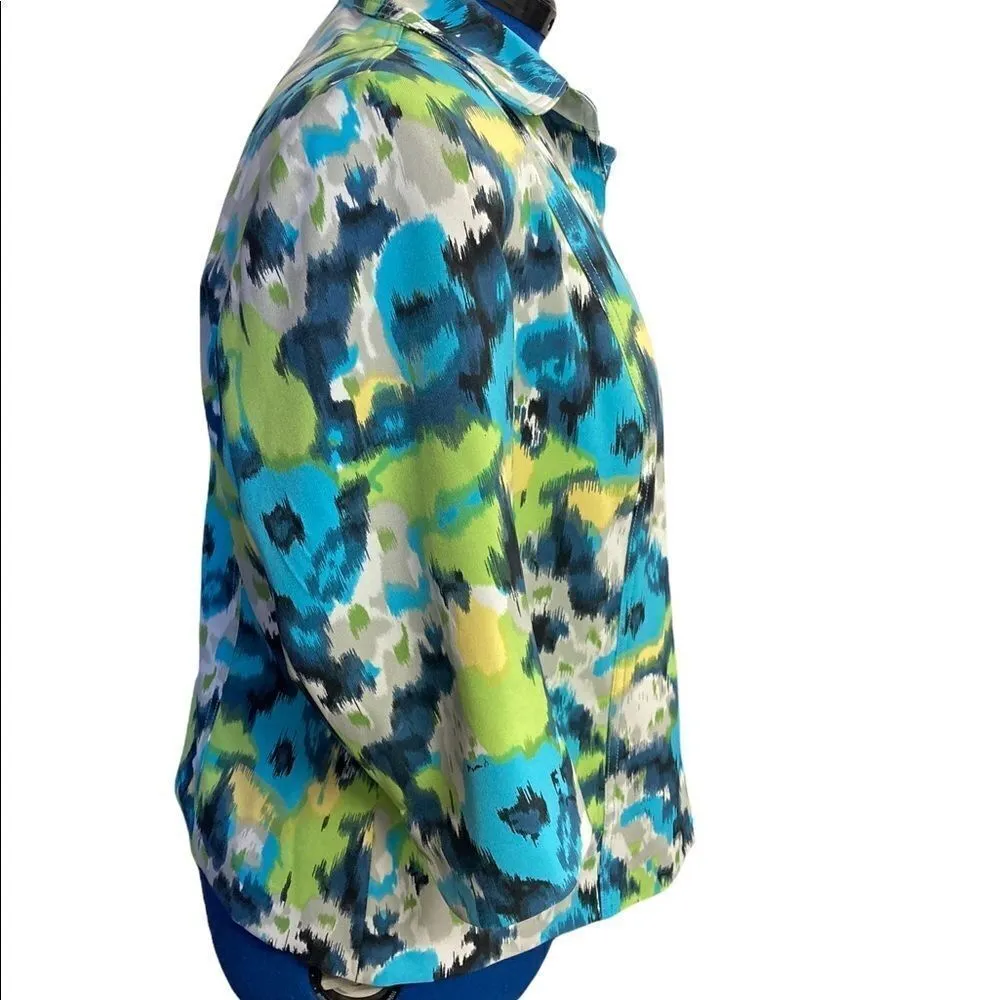 KIM ROGERS, Size 12, Multi Color, Blazer, fully lined, open front design, - Image 3