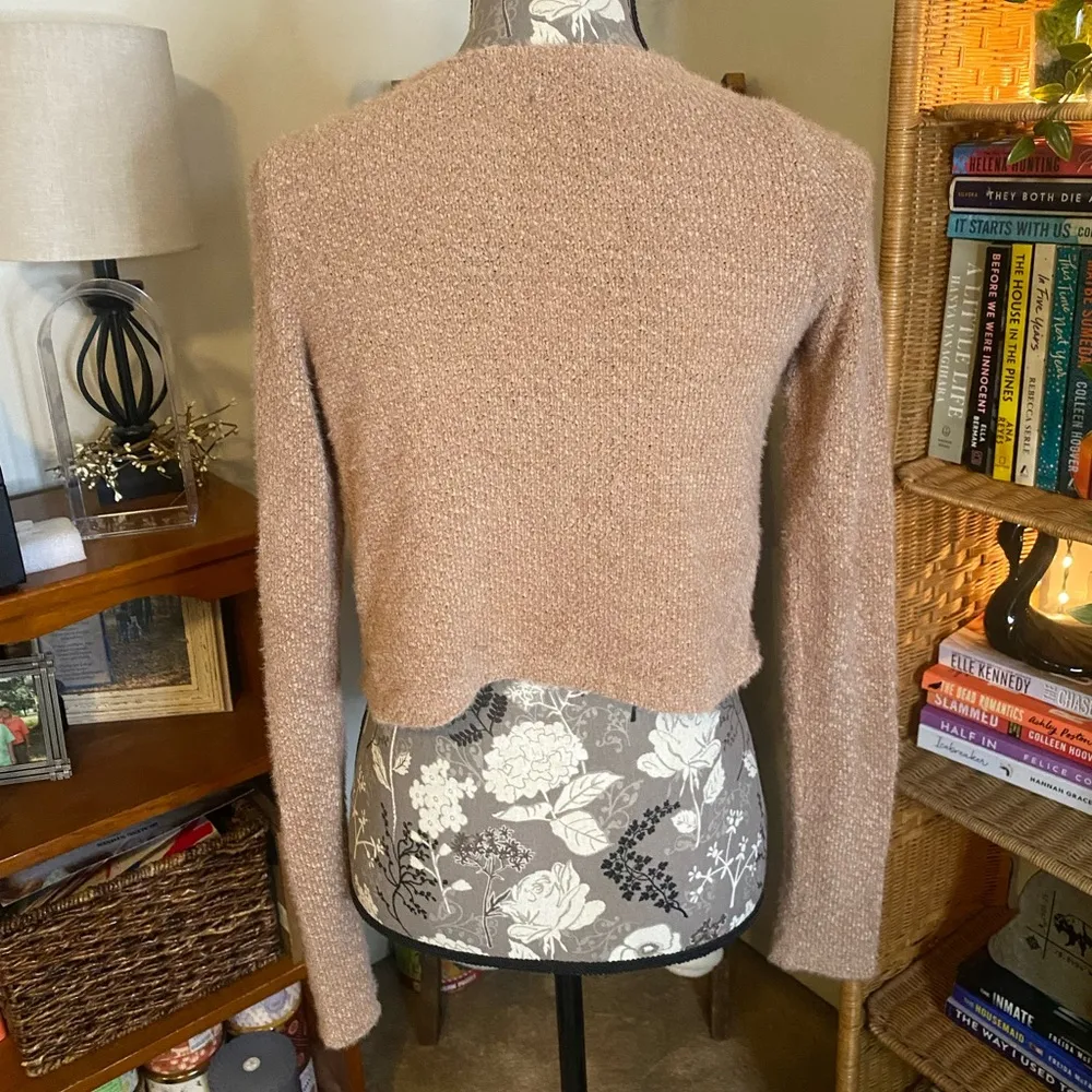 Hollister Cropped Tie Front Sweater - Image 2