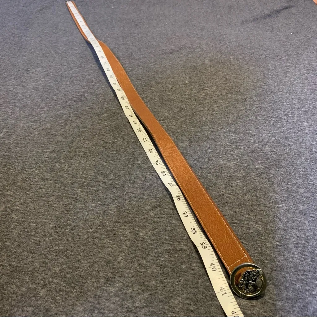 US Polo Association Medallion Buckle Light Brown Belt - Image 4