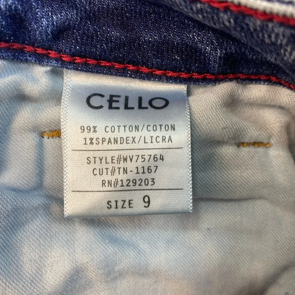 Revolve Cello Size 9 Stretch Mom Jeans Distressed Acid Washed 30"x‎ 25" Inseam - Image 3