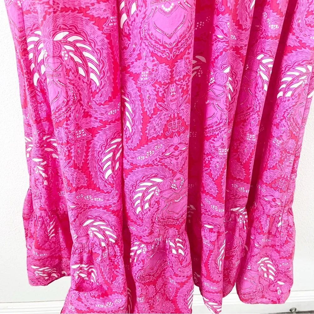 Figue Idira Maxi Dress in Pink Size M - Image 7