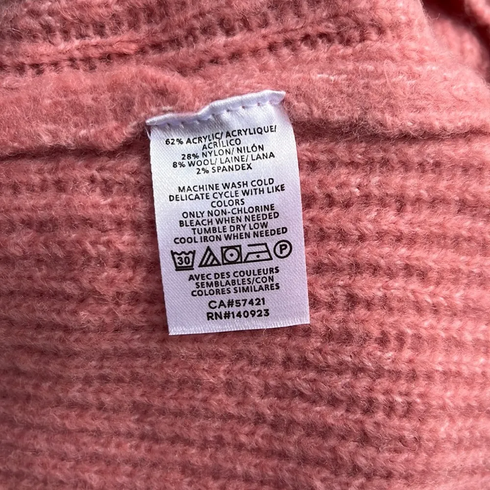 NWT Ann Taylor Factory Boatneck Long Sleeve Sweater Rose Pink - Size XS - Image 6