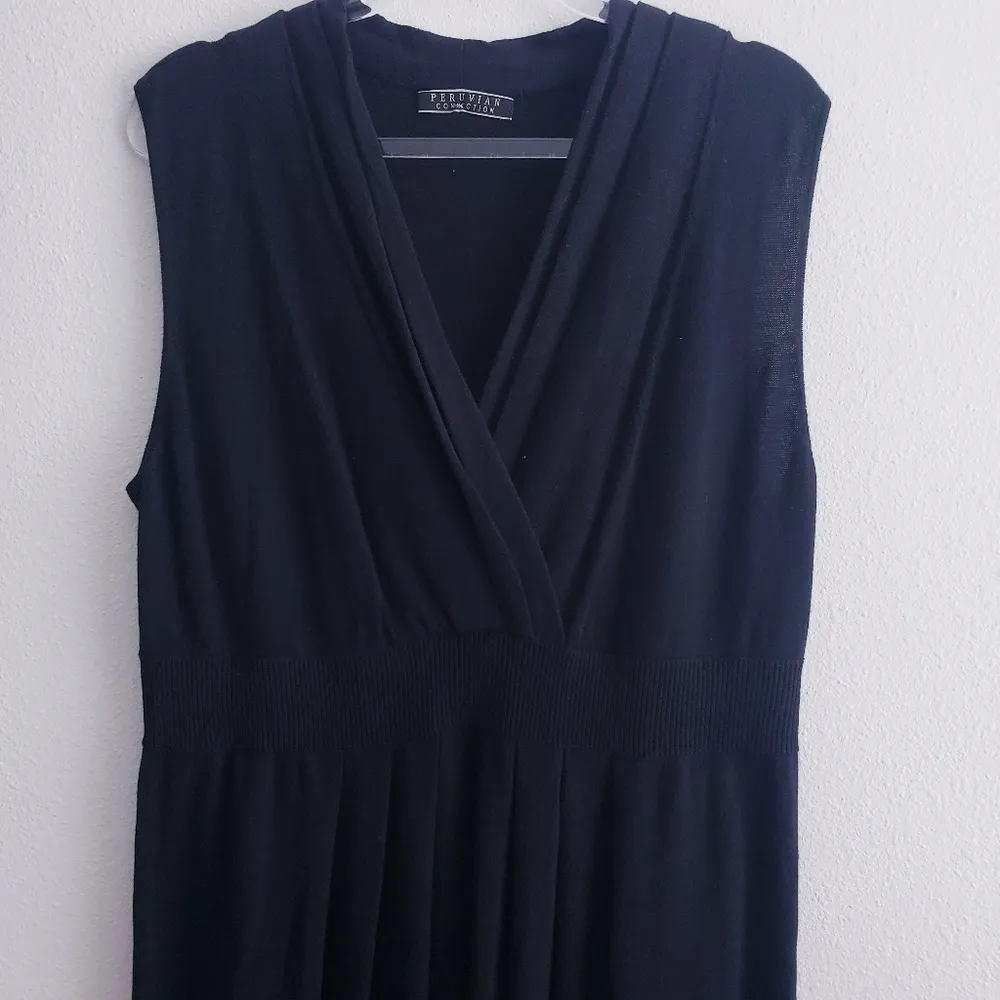 Peruvian Connection Adriatico Maxi V-Neckline Dress - Image 3