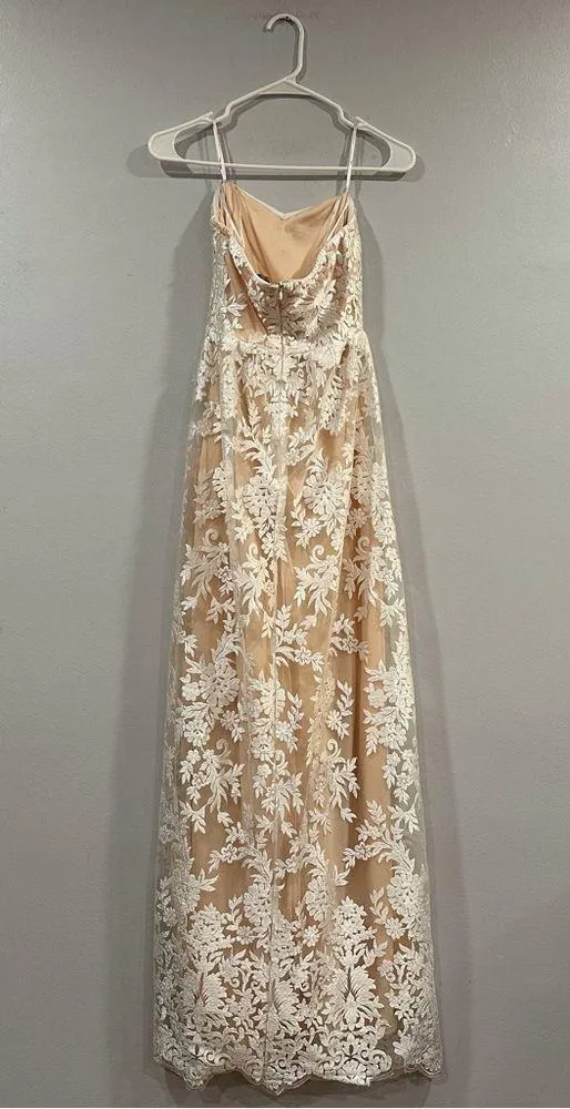 Lulus Love Will Find a Way Strapless Gown XS NWOT - Image 2