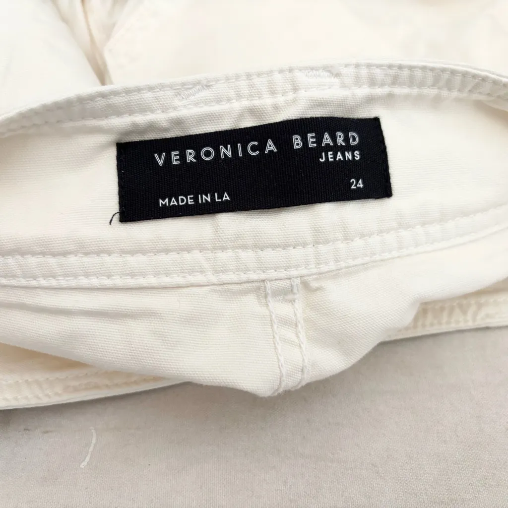 Veronica Beard Abigail High Rise Cotton Shorts - Image 3