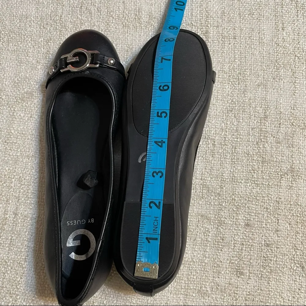 G by Guess Black Flats with Buckle Detail - Image 10