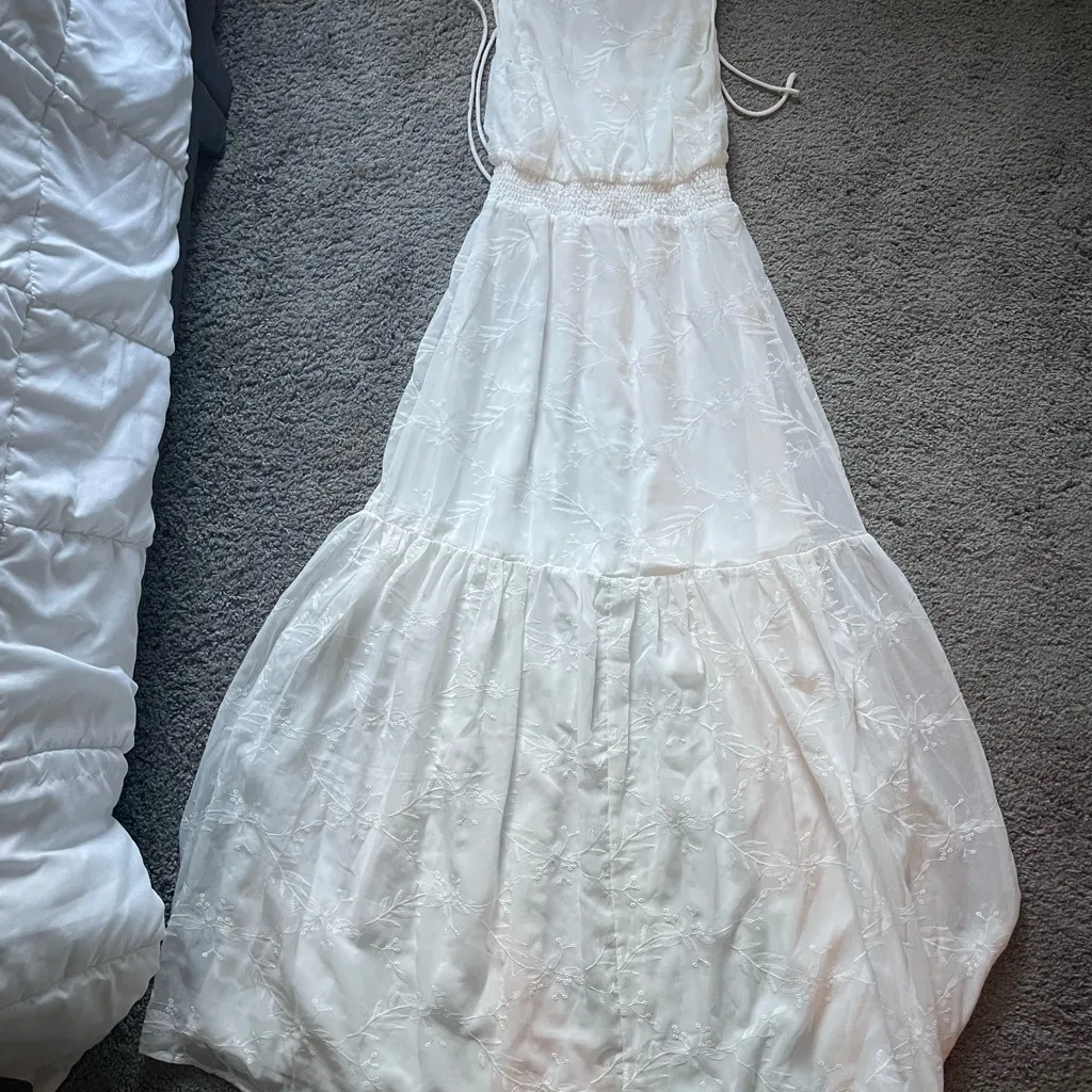 Lulus White Embroidered Maxi Dress - Image 7