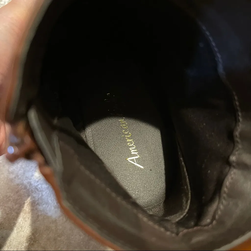 American Eagle Chunky Platform Boots size. 9.5 brown euc‎ - Image 8