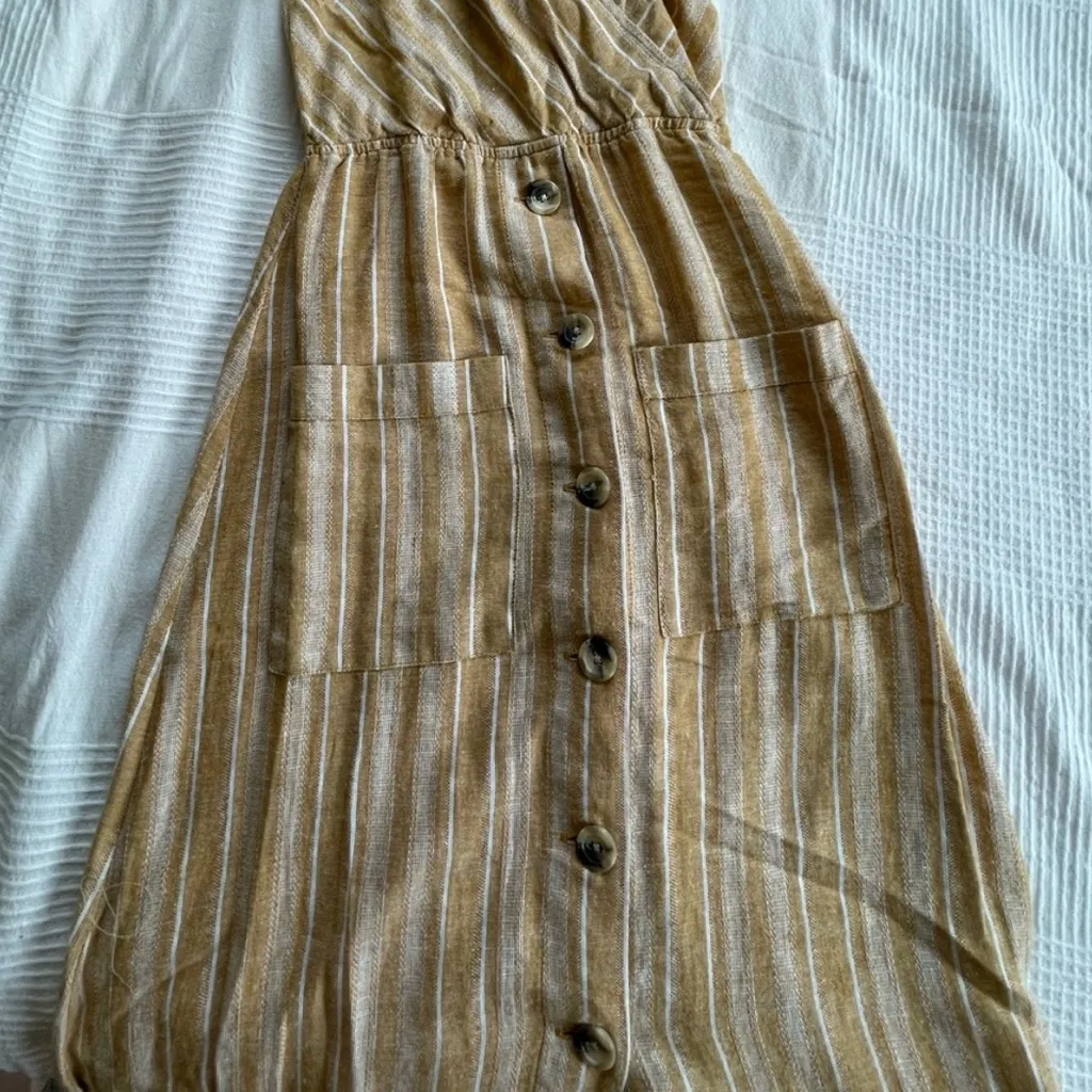 Indigo Rein - Yellow Striped Button-Down Dress - Image 6