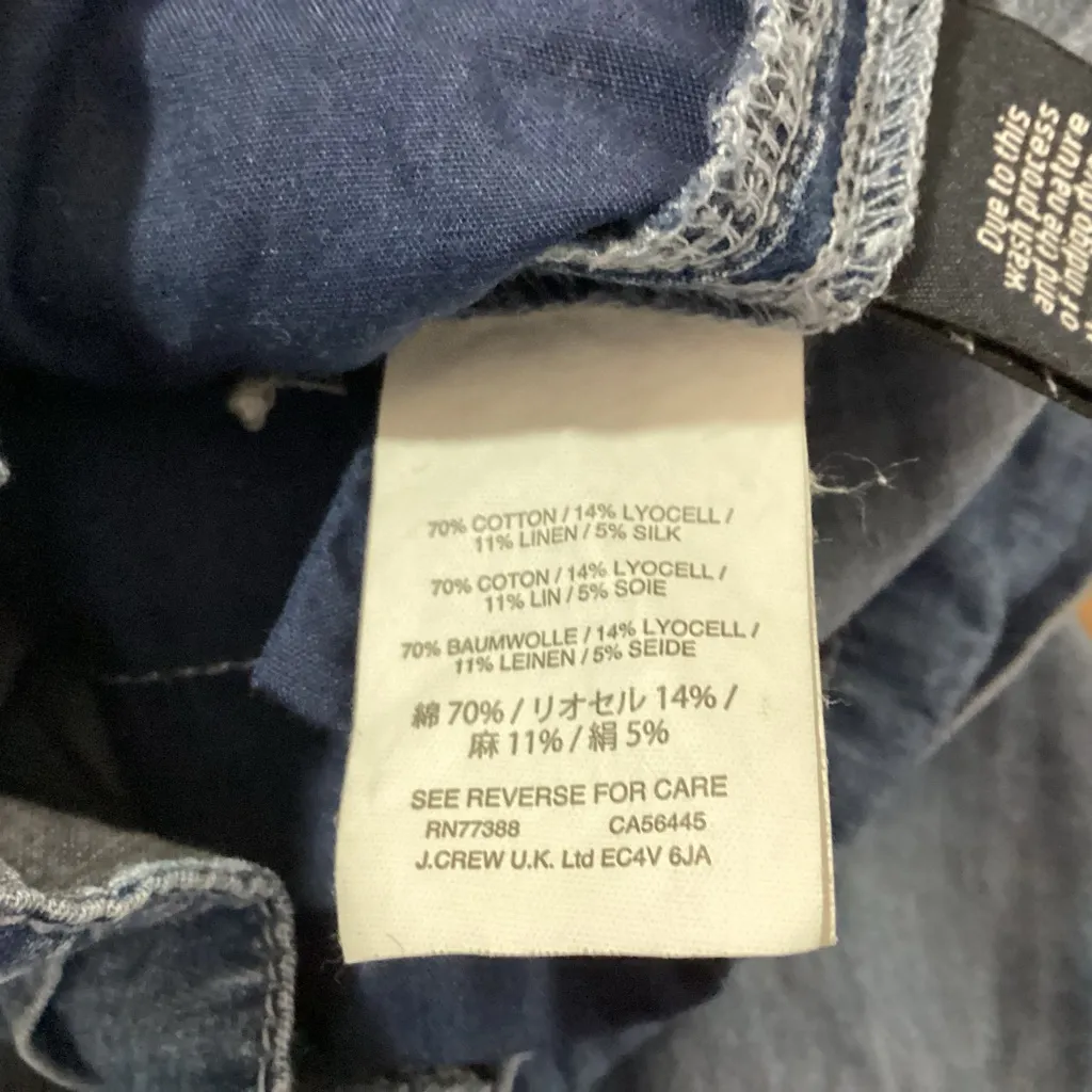 J. Crew Chambray Denim Romper Size 8 - Image 7