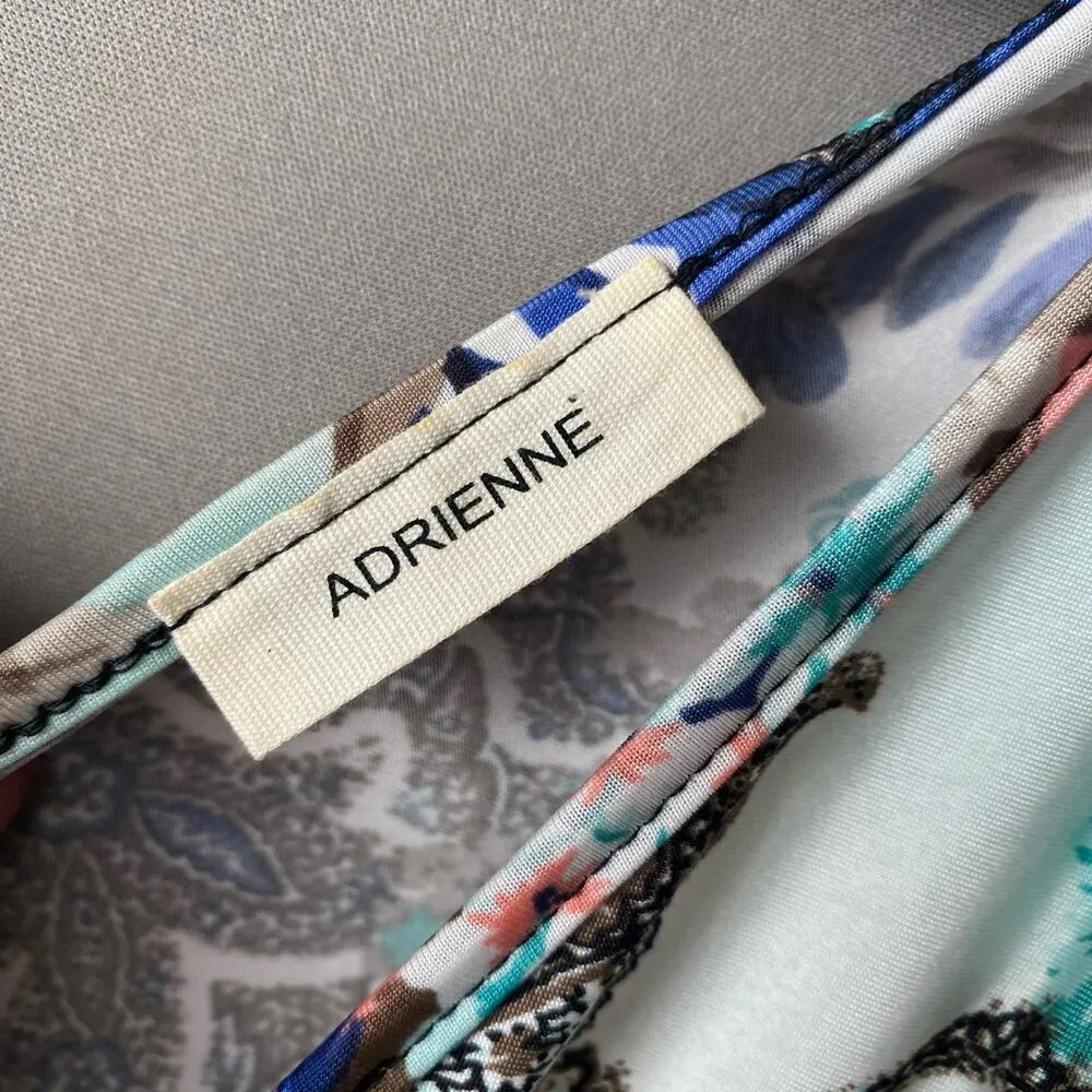 Adrienne sz S teal‎ white deep plunge jumpsuit - Image 7