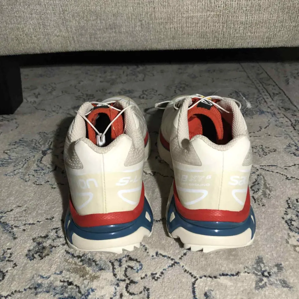 SALOMON Xt-6 Almond Milk Bleached Sand Sneakers - Image 6