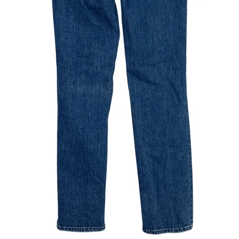 Anthropolgie Paige Sarah Slim Cropped Classic High Rise Distressed Jean 26 Blue - Image 7