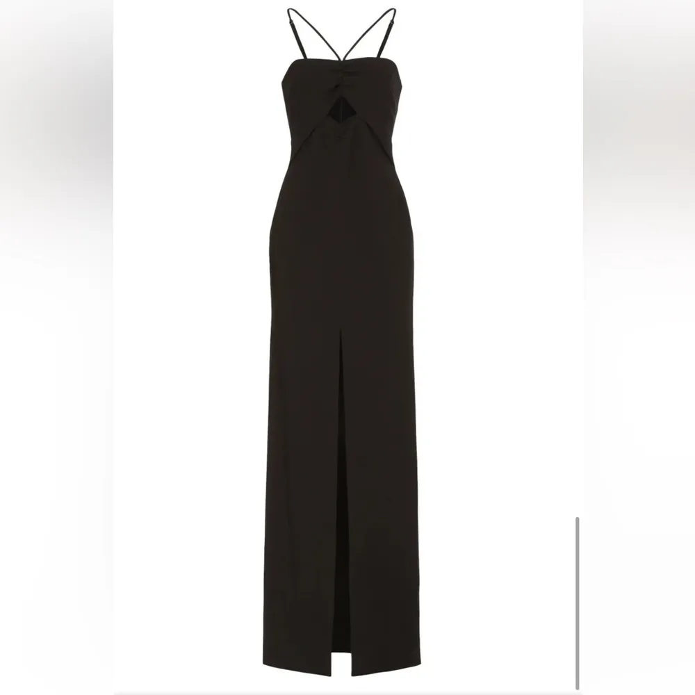 LIKELY Rocky Ruched Cut-Out Gown in black - Image 6