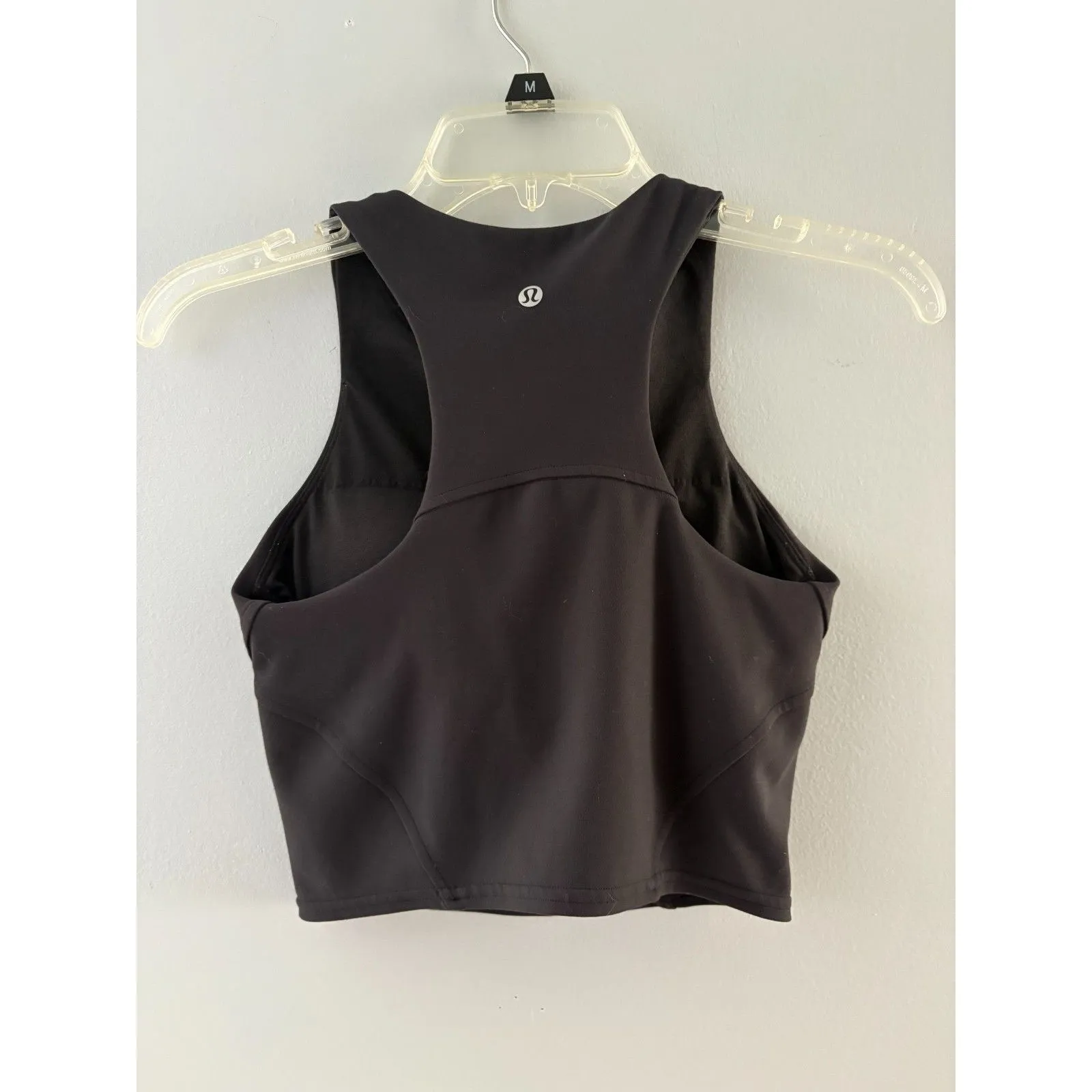 Lululemon Wunder Train Black Racer Back Tank Top Built In Bra Size 4 - Image 2