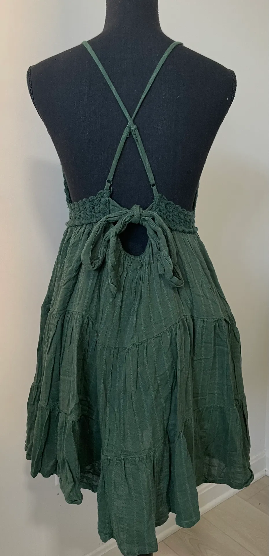 Bohemian Crochet Mini Dress - Image 2