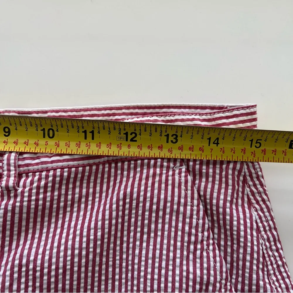 Ralph Lauren red white striped coastal seersucker preppy nautical skirt 6 - Image 4