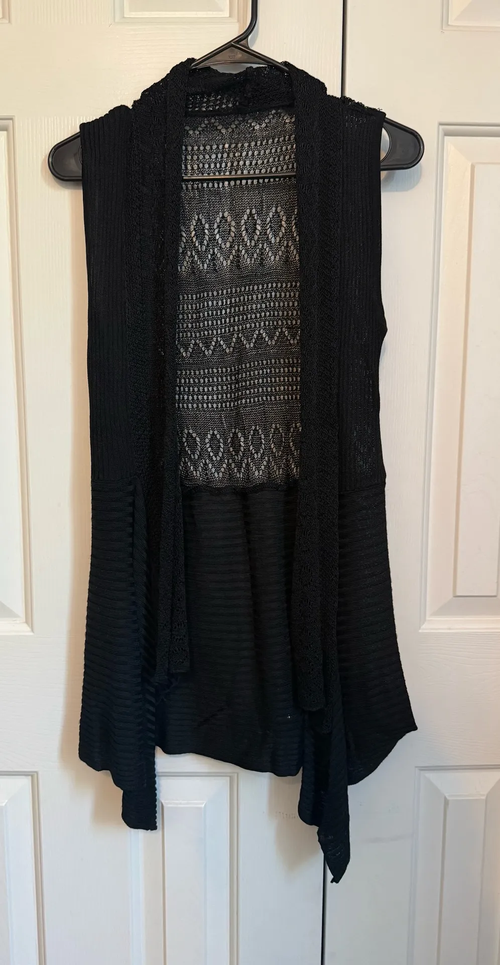 Black Crochet Knit Open - Image 2
