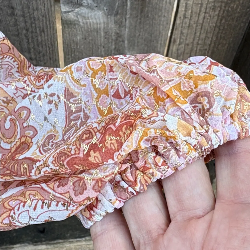 NWT Lulus Radiant Suggestion Paisley Babydoll Dress Size Large - Image 7