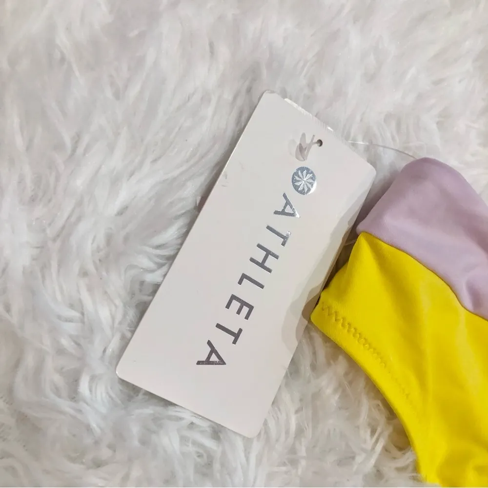 Athleta Chroma Hipster Bikini Bottoms‎ Yellow Large - Image 7