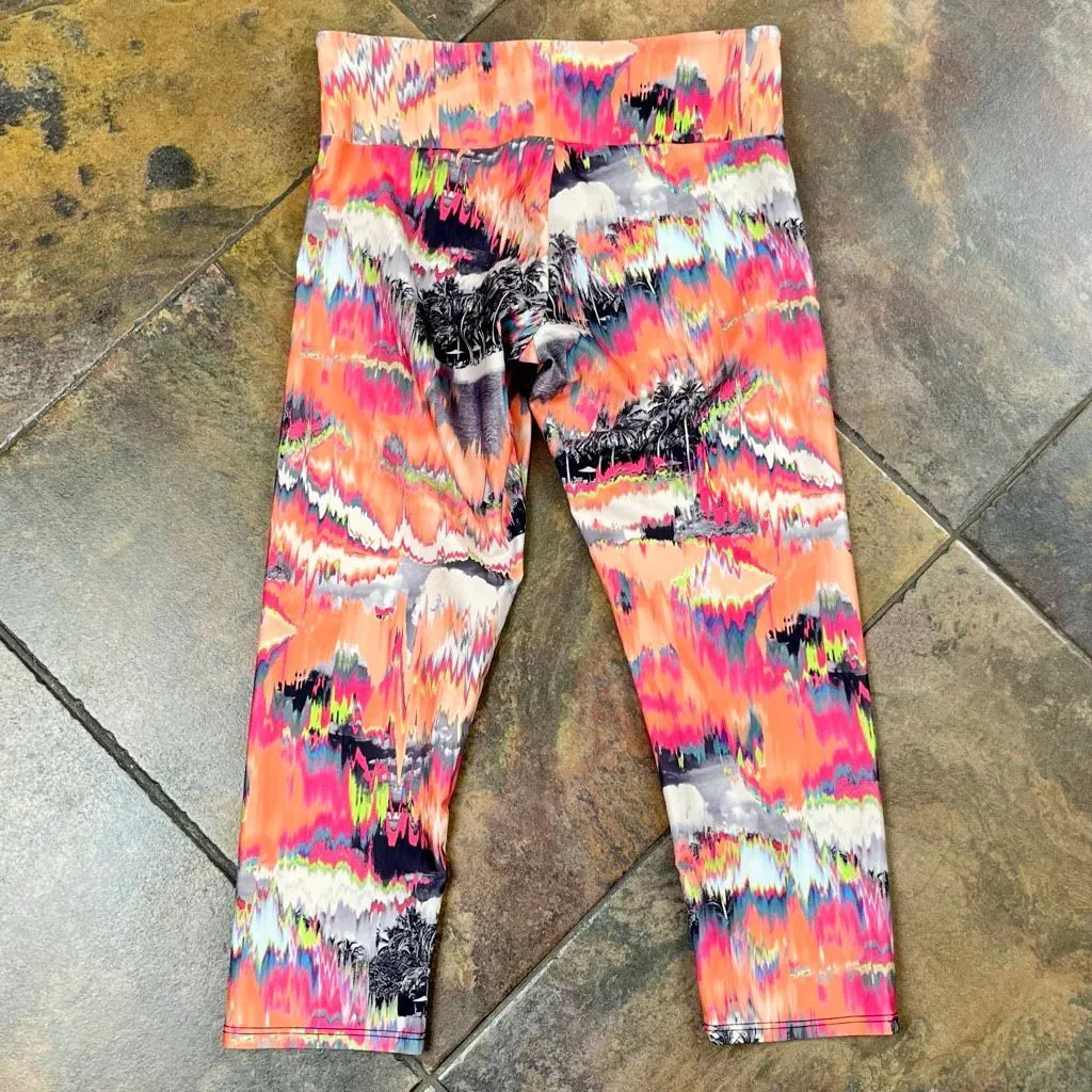Onzie Hot Yoga Palm Sunset Leggings XS - Image 6