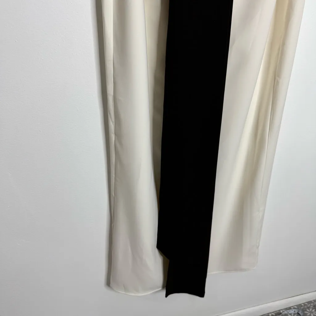 NWT Massimo Dutti Studio Women's White Long Dress Strapless Medium Quiet Luxury - Image 5