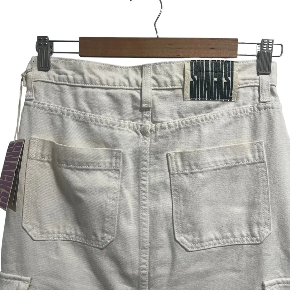 NEW NWT MOTHER SNACKS! The Fun Dip Cargo Skirt Maxi Skirt In Natural - Image 7