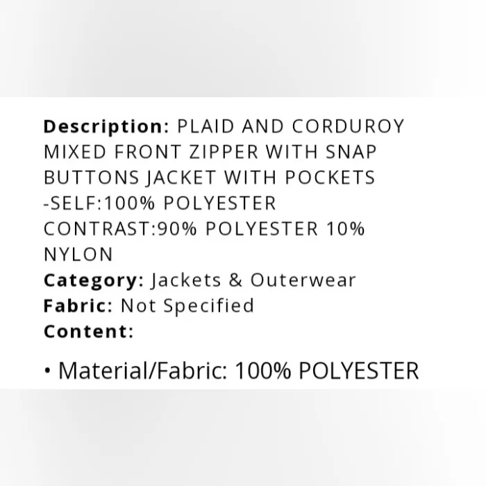 Hem and Thread corduroy and twill shacket. Size Large - Image 14