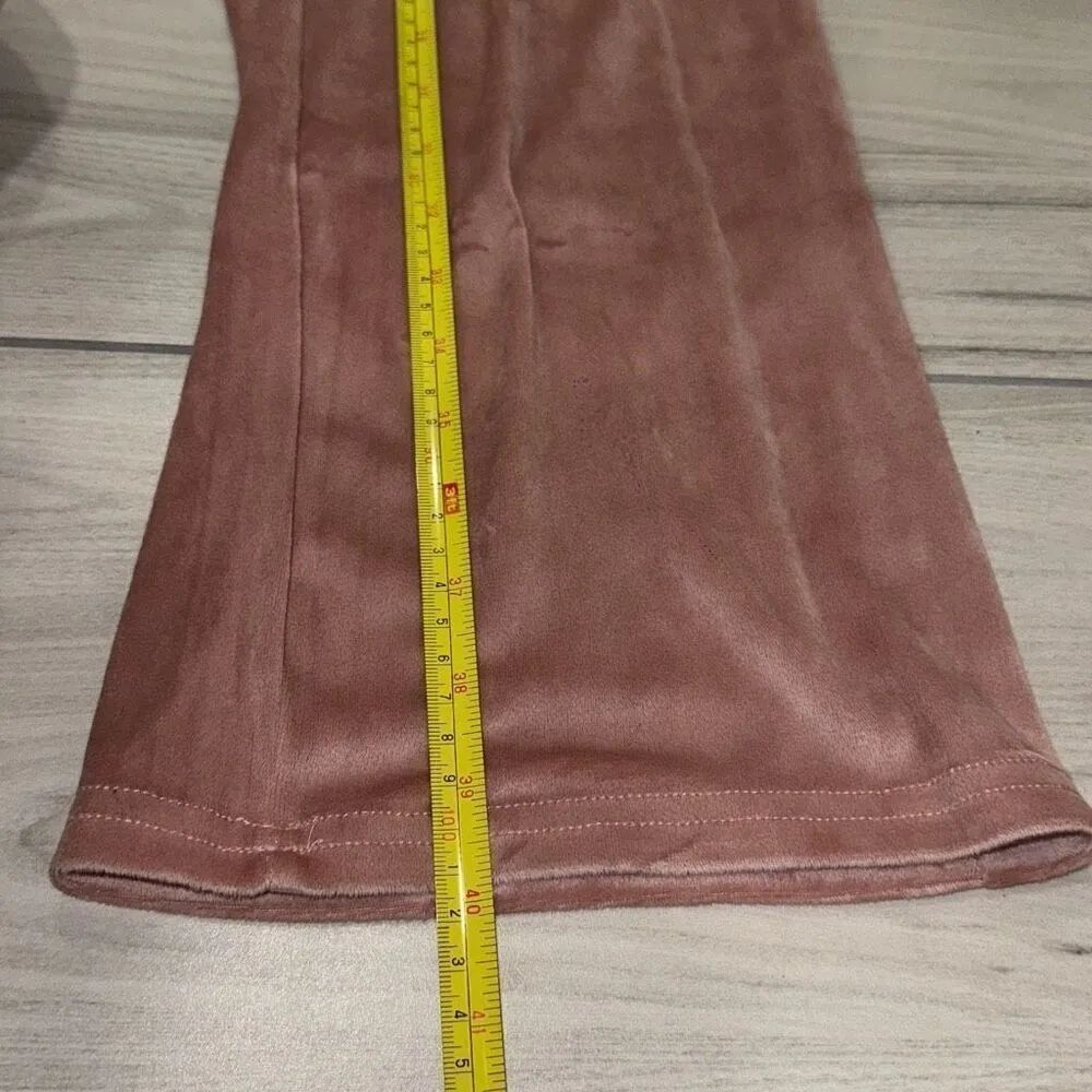 NWT juicy couture rhinestoned dusty pink velour sweatpants size large    Has sup - Image 8