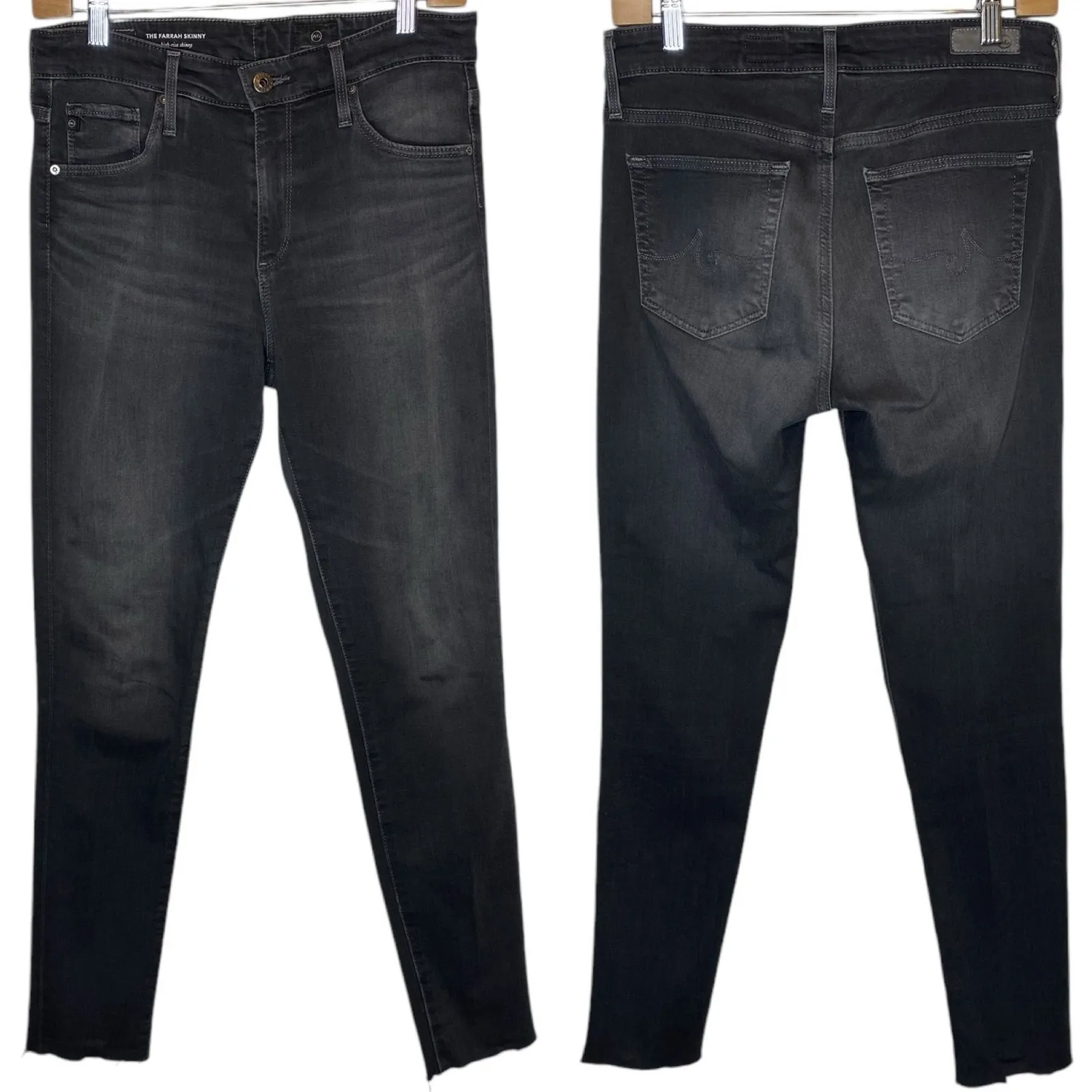 AG Adriano Goldschmied Farrah High Rise Skinny Jean size 27 Grey Mist‎ - Image 2