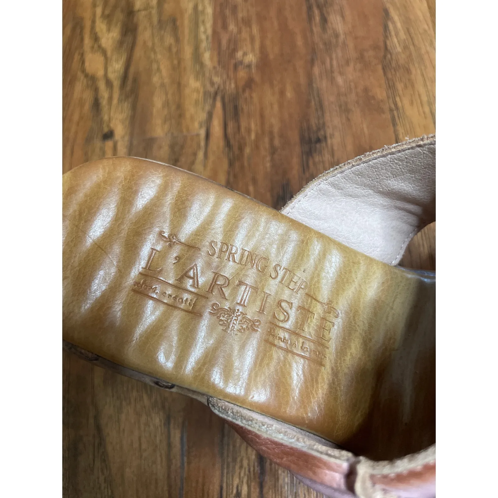 L’ARTISTE Bloomin Slide Platform Shoes Blush Pink Sandals Leather Size 37 7 - Image 6